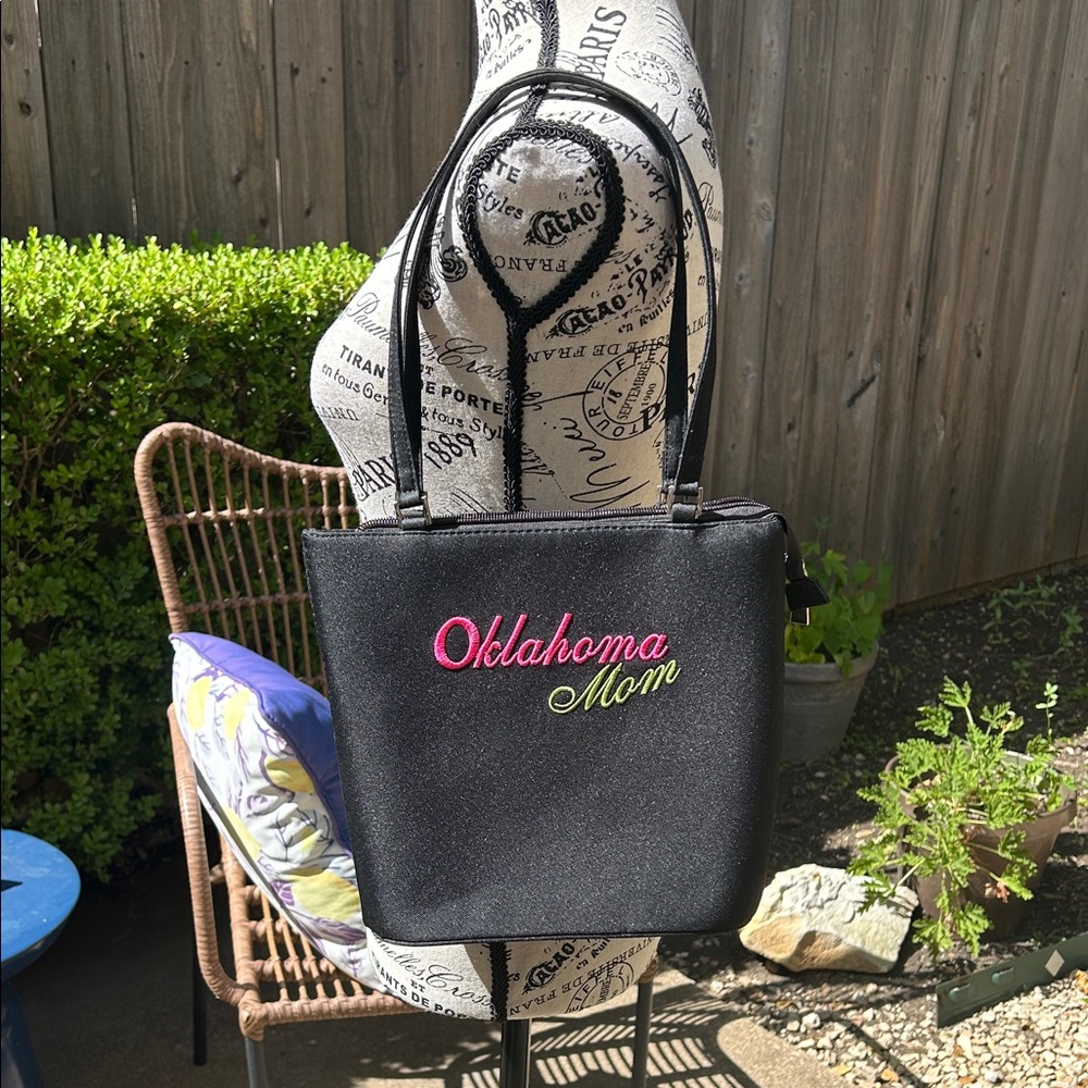 “Oklahoma Mom” Black Tote Bag